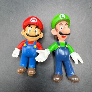 Nintendo Super Mario Bros Mario & Luigi‎ PVC Figures 2007 Collectible Toys